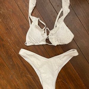 White Shein bikini
